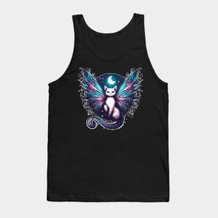 Magical Fairy Cat in Starry night Tank Top